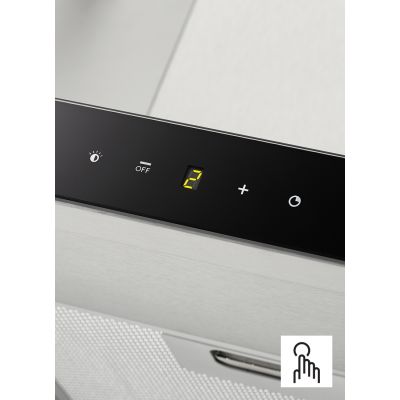 Okap kuchenny 60 cm podszafkowy czarny 065032801 Pyramis Sliding