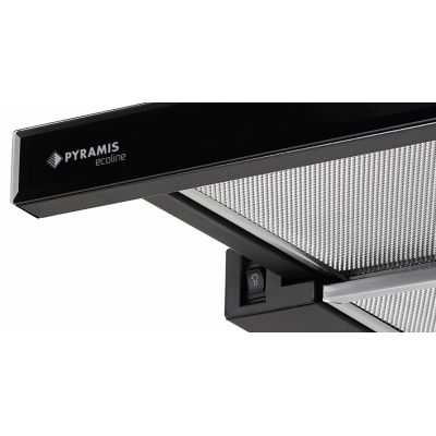 Okap kuchenny 60 cm podszafkowy czarny 065032801 Pyramis Sliding