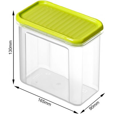 Pojemnik do przechowywania 16.5x9x13 cm zielony-żółty 1742105070 Rotho Domino