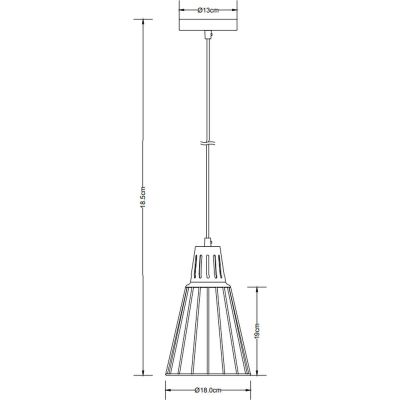 Lampa wisząca 1x40 W biała-złota OSKALE2703DEC GTV Kaliope