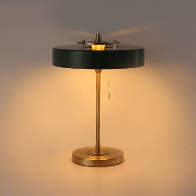 Lampa biurkowa 3x20 W zielona-złota ABRBAQUERO Abruzzo Bankierki