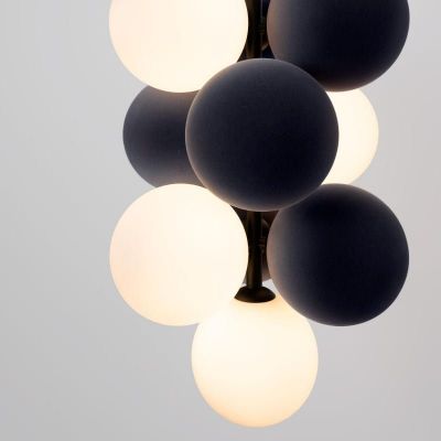Lampa wisząca 4x12 W szary/popielaty ABRGRAPPAS Abruzzo Vino