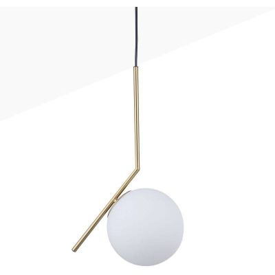 Lampa wisząca 1x20 W biała-złota ABRKMTB Abruzzo Milano