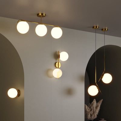 Lampa wisząca 1x20 W biała-złota ABRKMTB Abruzzo Milano