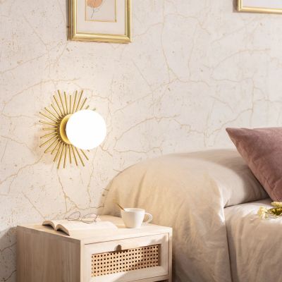 Kinkiet 1x40 W złoty ABRKVE14 Abruzzo Milano