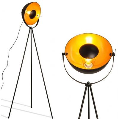 Lampa stojąca 1x20 W czarna-złota ABRLPVC Abruzzo Versali