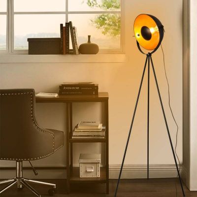 Lampa stojąca 1x20 W czarna-złota ABRLPVC Abruzzo Versali