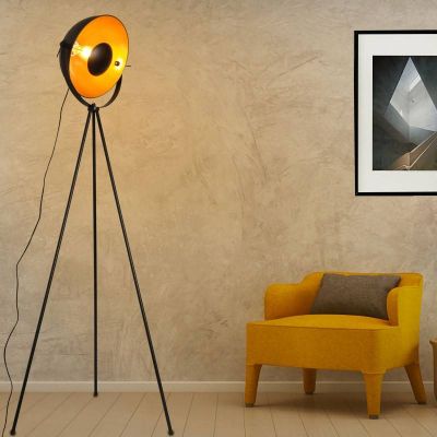 Lampa stojąca 1x20 W czarna-złota ABRLPVC Abruzzo Versali