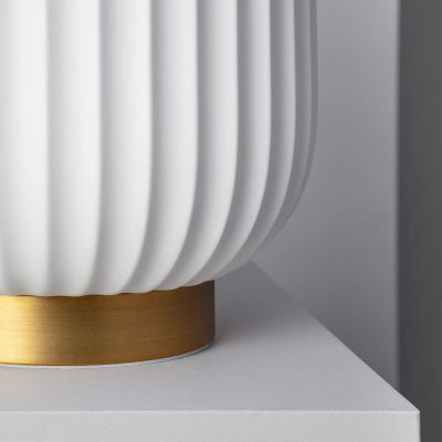Lampa stołowa 1x40 W biała ABRLSPPE14 Abruzzo Porcellado