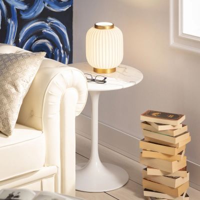Lampa stołowa 1x40 W biała ABRLSPPE14 Abruzzo Porcellado