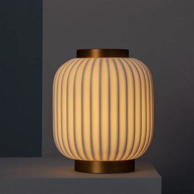 Lampa stołowa 1x40 W biała ABRLSPPE14 Abruzzo Porcellado