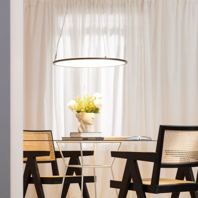 Lampa wisząca 1x36 W czarna ABRLWBO36W3000K Abruzzo Biuro