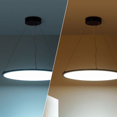 Lampa wisząca 1x36 W czarna ABRLWBO36W3000K Abruzzo Biuro