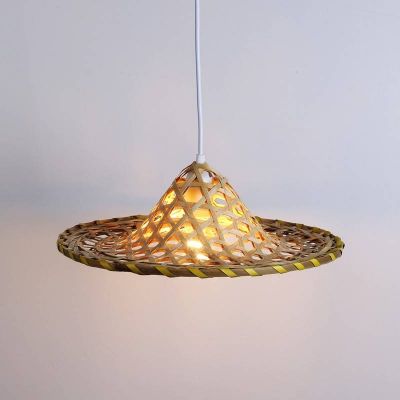 Lampa wisząca 1x20 W beżowa ABRLWBRA Abruzzo Boho