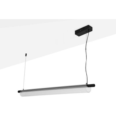 Lampa wisząca 1x28 W czarna-przezroczysta ABRLWJ15W Abruzzo Japanese