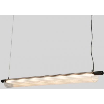 Lampa wisząca 1x28 W czarna-przezroczysta ABRLWJ15W Abruzzo Japanese