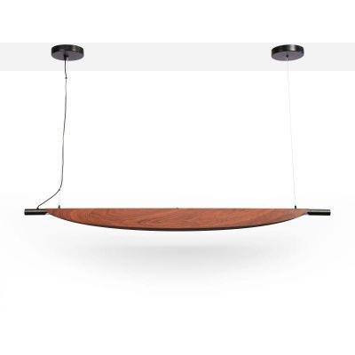 Lampa wisząca 1x28 W czarna-brązowa ABRLWJ28W Abruzzo Japanese