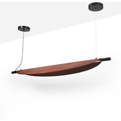 Lampa wisząca 1x28 W czarna-brązowa ABRLWJ28W Abruzzo Japanese