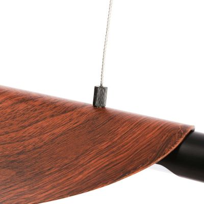 Lampa wisząca 1x28 W czarna-brązowa ABRLWJ28W Abruzzo Japanese