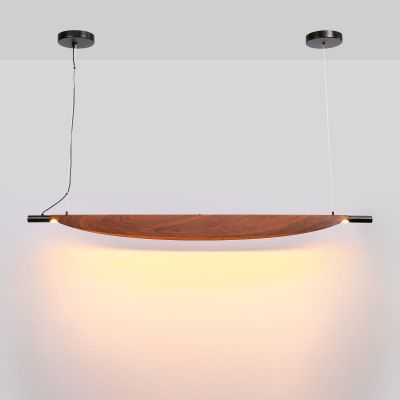 Lampa wisząca 1x28 W czarna-brązowa ABRLWJ28W Abruzzo Japanese