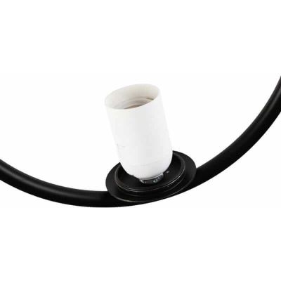 Lampa wisząca 1x20 W biała-czarna ABRLWMRE27 Abruzzo Milano