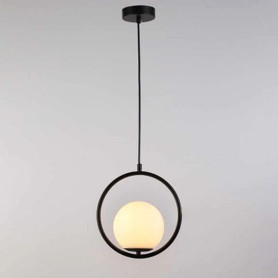 Lampa wisząca 1x20 W biała-czarna ABRLWMRE27 Abruzzo Milano