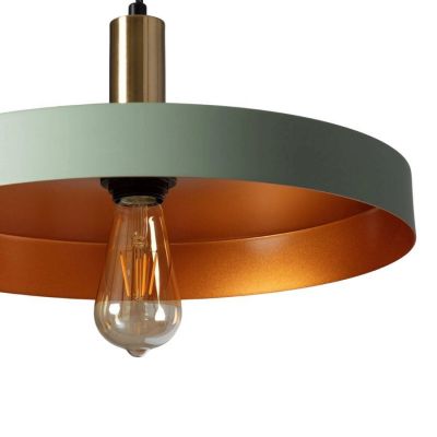 Lampa wisząca 1x20 W zielona ABRLWODARIOZ Abruzzo Dario