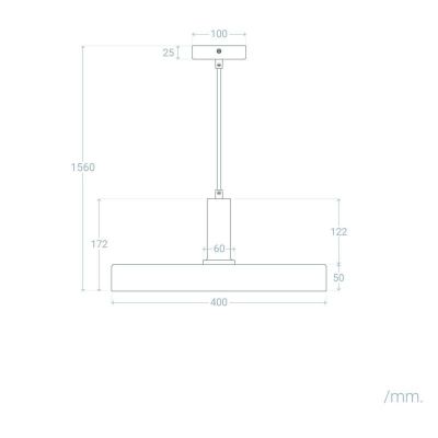 Lampa wisząca 1x20 W zielona ABRLWODARIOZ Abruzzo Dario