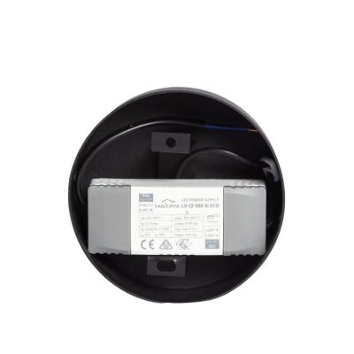 Lampa wisząca 1x10 W czarna ABRLWORTO10WBZ Abruzzo Rotonde