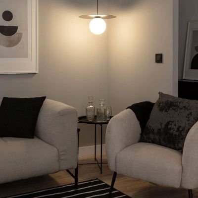 Lampa wisząca 1x40 W czarna ABRLWORTOE14 Abruzzo Rotonde