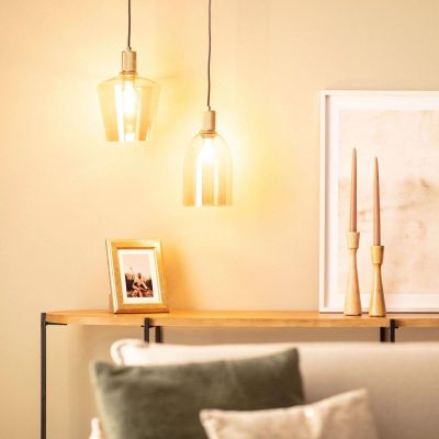 Lampa wisząca 1x20 W bursztynowa ABRLWSAINC Abruzzo Incanto