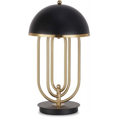 Lampa biurkowa 2x20 W czarna-złota ABRMONZA Abruzzo Bankierki