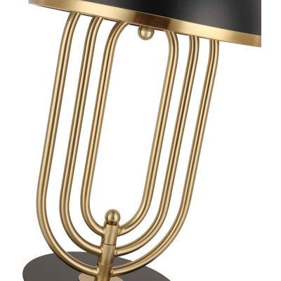 Lampa biurkowa 2x20 W czarna-złota ABRMONZA Abruzzo Bankierki