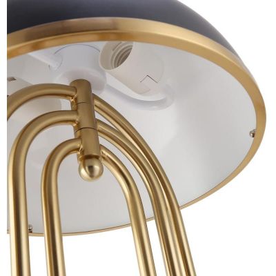 Lampa biurkowa 2x20 W czarna-złota ABRMONZA Abruzzo Bankierki