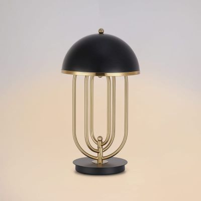 Lampa biurkowa 2x20 W czarna-złota ABRMONZA Abruzzo Bankierki