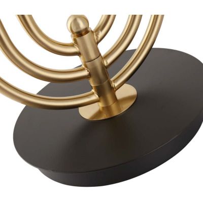 Lampa biurkowa 2x20 W czarna-złota ABRMONZA Abruzzo Bankierki