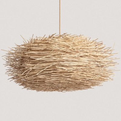 Lampa wisząca 1x40 W drewno ABRNLW31XLBHE27 Abruzzo Boho