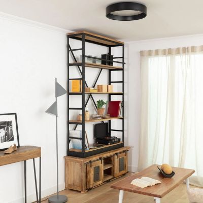 Plafon 1x21 W czarny ABRPLON20WCCT Abruzzo Nero