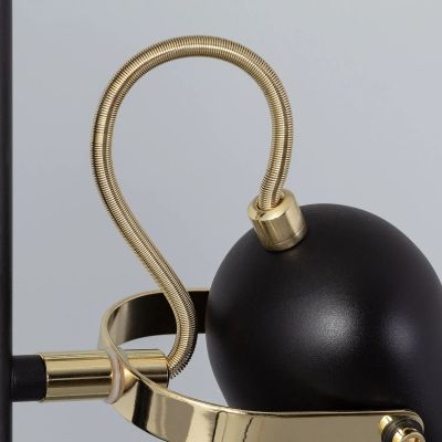 Lampa stojąca 3x20 W czarna ABRRRCC3XE14 Abruzzo Retro