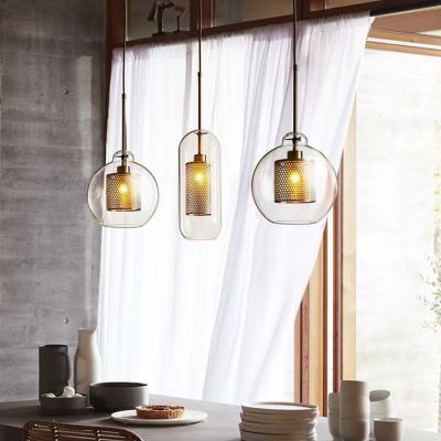 Lampa wisząca 1x20 W przezroczysta ABRZONE27 Abruzzo Nobile