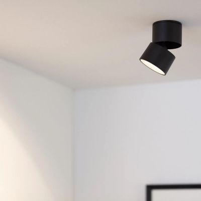 Lampa podsufitowa 1x7 W czarna ABRLPR7WCWW Abruzzo Estetica LED