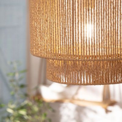 Lampa wisząca 1x40 W brązowa ABRLW14BHE27 Abruzzo Boho
