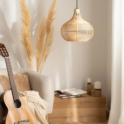 Lampa wisząca 1x40 W brązowa ABRLW16BHE27 Abruzzo Boho