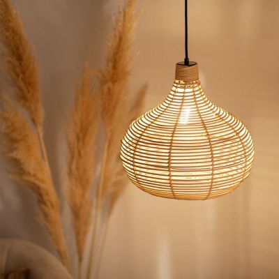 Lampa wisząca 1x40 W brązowa ABRLW16BHE27 Abruzzo Boho