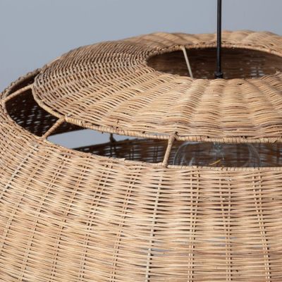 Lampa wisząca 1x40 W brązowa ABRLW19BHE27 Abruzzo Boho