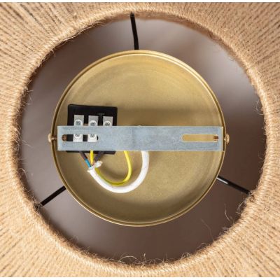 Lampa podsufitowa 1x20 W złota-brązowa ABRPLEDI Abruzzo Boho