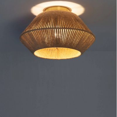 Lampa podsufitowa 1x20 W złota-brązowa ABRPLEDI Abruzzo Boho