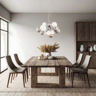 Lampa wisząca powyżej 6x15 W opal 5020 Argon Satelite