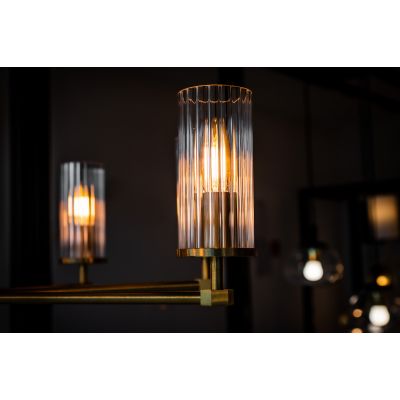 Lampa wisząca powyżej 6x7 W mosiądz-przezroczysta 5066 Argon Hampton