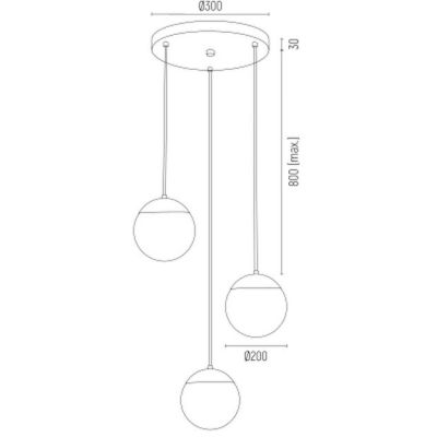 Lampa wisząca 1416 Argon Livia